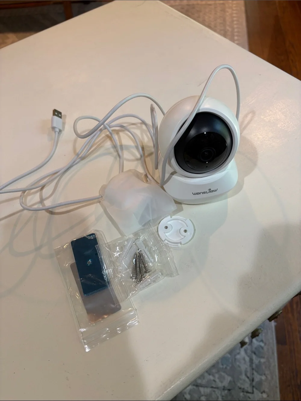 3MP Q5 White Wi‑Fi Indoor Security Camera